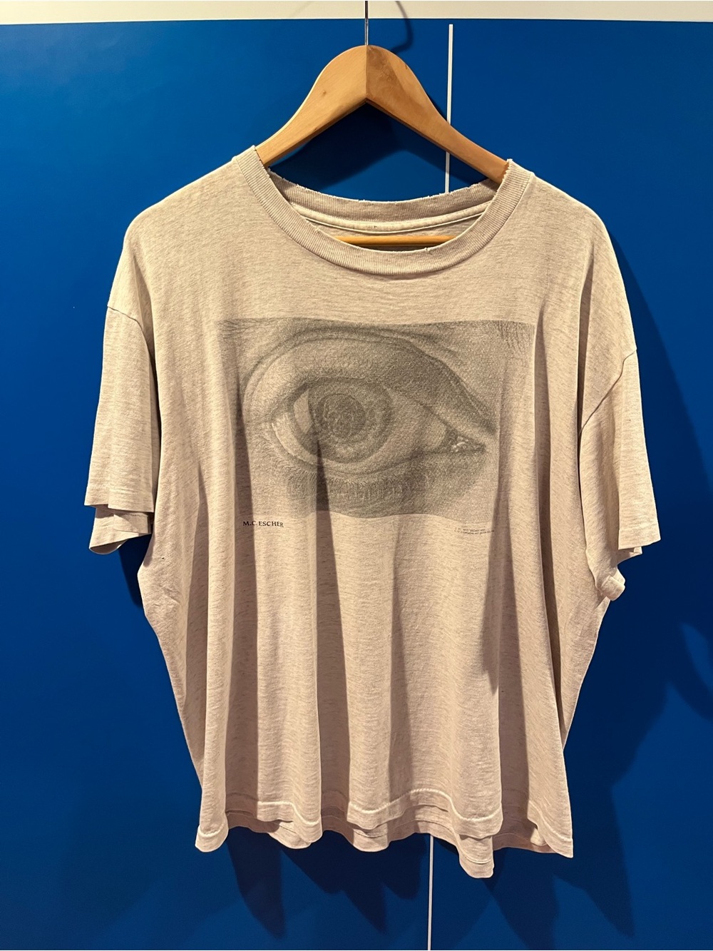 Rare 1991 MC Escher Eye Skull Shirt